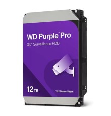 Жесткий диск Western Digital Purple Pro HDD 3.5" SATA 12Tb, 7200 rpm, 512MB buffer (DV&NVR + AI), WD122PURP, 1 year
