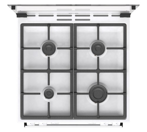 Плита GORENJE/ Тип плиты: комбинированная, Тип варочной поверхности: газовая, Цвет: белый, Гриль: Есть, Ширина, см: 60