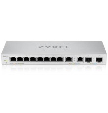 Коммутатор Мультигигабитный Smart L2 коммутатор Zyxel XGS1210-12, 8xGE, 2x1/2,5GE, 2xSFP+, настольный, бесшумный