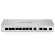 Коммутатор Мультигигабитный Smart L2 коммутатор Zyxel XGS1210-12, 8xGE, 2x1/2,5GE, 2xSFP+, настольный, бесшумный