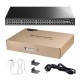 Коммутатор/ 48-Port Layer 3 Managed Gigabit Switch,48 Gigabit Ethernet ports + 4 10 Gigabit uplink SFP optical ports + 1 USB serial port + 1 console port, backplane bandwidth 176Gbps, three-layer network management function, support routing, DHCP, VLAN, M
