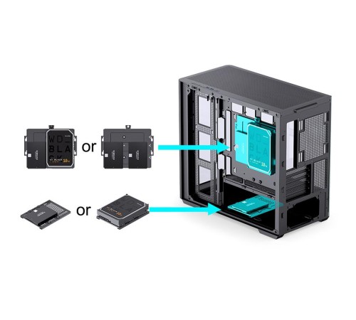 Корпус без блока питания/ Case JONSBO D300, Mini-Tower, TG, no fan, 2xUSB-A 3.2 + 1xUSB-C 3.2, mATX, mITX Black Корпус без блока питания/ Case JONSBO D300, Mini-Tower, TG, no fan, 2xUSB-A 3.2 + 1xUSB-C 3.2, mATX, mITX Black