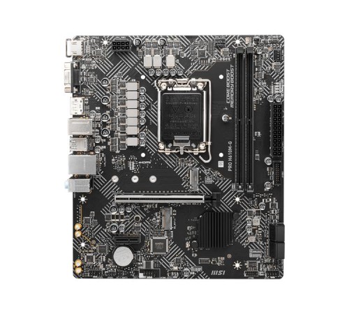 Материнская плата MSI PRO H610M-G DDR5 s1700,2DDR5,1PCI-Ex16,1PCI-Ex1,2M.2(KEY M+KEY E),4SATA, mATX, RTL