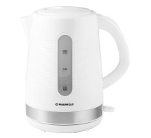 Чайник MAUNFELD/ Чайник MAUNFELD MGK-631W, мощность 2200 Вт, объем 1.7 л, закрытая спираль, индикация включения, фильтр от накипи, цвет белый