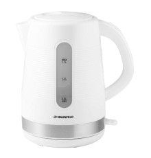 Чайник MAUNFELD/ Чайник MAUNFELD MGK-631W, мощность 2200 Вт, объем 1.7 л, закрытая спираль, индикация включения, фильтр от накипи, цвет белый