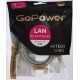 Патч-корд/ Патч-корд GoPower RJ-45 (m)-RJ-45 (m) 2.0м кат.5е ПВХ 26AWG серый в пакете (1/125)
