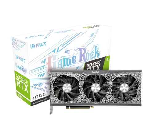 Видеокарта Palit RTX3080 GAMEROCK 10G GDDR6X 320bit 3-DP HDMI (Вскрытая упаковка) Видеокарта Palit RTX3080 GAMEROCK 10G GDDR6X 320bit 3-DP HDMI (Вскрытая упаковка)