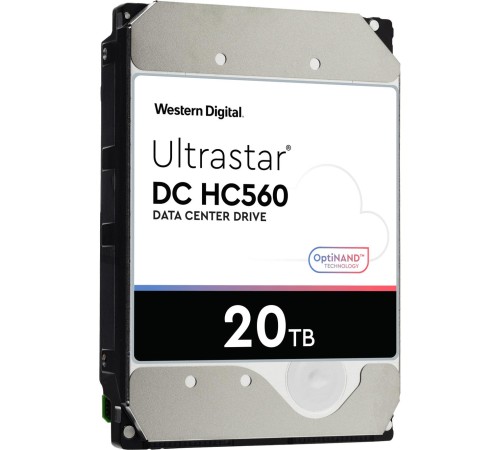 Жесткий диск/ HDD WD SATA 20Tb Ultrastar DC HC560 0F38785 7200 6Gb/s 512Mb 1 year warranty