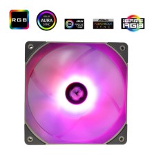 Кулер для корпуса/ Case Cooler Thermalright TL-C14L RGB (140x140x26mm, 4-pin PWM, RGB, 74.3CFM, 26.6dBA, 1500RPM, Grey)