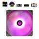 Кулер для корпуса/ Case Cooler Thermalright TL-C14L RGB (140x140x26mm, 4-pin PWM, RGB, 74.3CFM, 26.6dBA, 1500RPM, Grey)