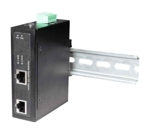 Инжектор/ OSNOVO Промышленный гигабитный PoE-инжектор, до 30W, IEEE 802.3af/at, питание DC48-56V