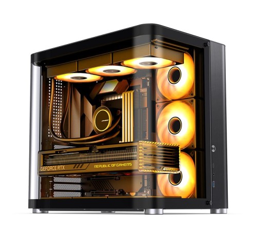 Корпус без блока питания/ Case JONSBO TK-2, Midi-Tower, TG, no fans, 1xUSB-A 3.2 + 1xUSB-C 3.2, ATX, mATX, mITX Black Корпус без блока питания/ Case JONSBO TK-2, Midi-Tower, TG, no fans, 1xUSB-A 3.2 + 1xUSB-C 3.2, ATX, mATX, mITX Black