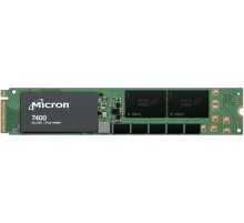 Серверные твердотельные накопители/ Micron SSD 7450 PRO, 960GB, M.2(22x110mm), NVMe, PCIe 4.0 x4, 3D TLC, R/W 5000/1400MB/s, IOPs 520 000/82 000, TBW 1700, DWPD 1 (12 мес.)