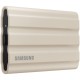 Внешние HDD и SSD/ Samsung External SSD T7 Shield, 1TB, Type C-to-C/A, USB 3.2 Gen2, R/W 1050/1000MB/s, IP65, 88x59x13mm, 98g, Beige (12 мес.)