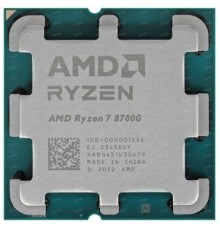 Процессор CPU AMD Ryzen 7 8700G, 8/16, 4.2-5.1GHz, 16MB, AM5, Radeon, 65W, OEM, 1 year