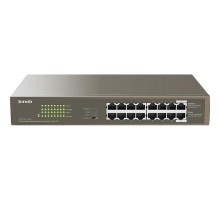 Коммутатор/ Tenda TEG1116P-16-150W 1000M&PoE 16-Port Gigabit Ethernet Switch with 16-Port PoE