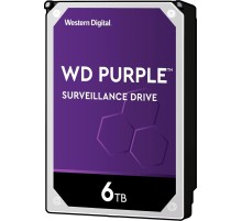 Жесткий диск/ HDD WD SATA3 6Tb Purple Video IntelliPower 64Mb 1 year warranty