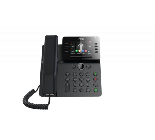 SIP-Телефон Fanvil V64, 12 SIP-акк., 3,5", 480x320 Цвет. экран, POE, БП в комп., 2x1 Gbps, Wi-Fi, BT 4.2