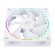 Вентилятор корпусный/ Case Cooler Thermalright TL-S12-W (120x120x25mm, 4-pin PWM, ARGB, 47.6CFM, 23.2dBA, 1500RPM, White)