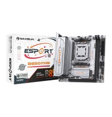 Материнская плата MAXSUN MS-eSport B850ITX WIFI ICE, AM5, B850, 2*DDR5, 2*SATA 3.0, 2*M.2, USB 3.2, USB 2.0, Type-C, 1*PCIE 16, 1*PCIE 1, HDMI+DP, ITX