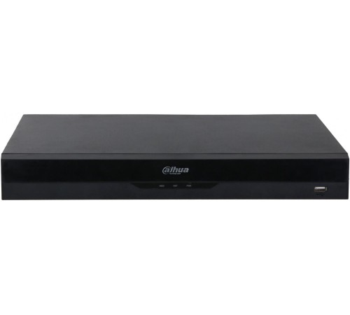 16-канальный IP-видеорегистратор c PoE 4K H.265+ и ИИ , Входящий поток до 384Мбит/с; сжатие: H.265+ H.265 H.264+ H.264 MJPEG; разрешение записи до 32Мп; накопители: 2 SATA III до 20Тбайт; воспроизведение: 16кн@4Mp 2кн@32Мп; видеовыходы: 1 HDMI 1 VGA; cеть