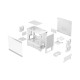 Корпус ПК без блока питания/ Case Fractal Design Pop Mini Air RGB TG Clear Tint, Mini-Tower, 3x120mm RGB, 2xUSB-A 3.2 mATX, mITX White