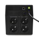 ИБП POWERMAN Smart Sine 1000, LCD, линейно-интерактивный, 1000ВА, 700Вт, 4 евророзетки с резервным питанием, USB, батарея 12В 7Ач 2 шт., 353мм х 149,3мм х 162мм, 9.2 кг./ UPS POWERMAN Smart Sine 1000, LCD, line-interactive, 1000VA, 700W, 4 eurosockets wi