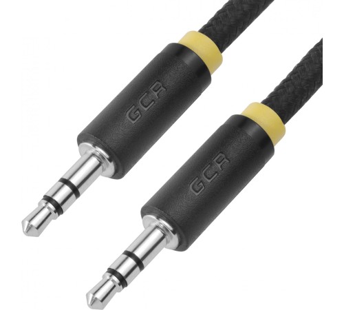 Greenconnect Кабель аудио 1.5m jack 3,5mm/jack 3,5mm, нейлон, черный, желтая окантовка, ультрагибкий, 28 AWG, M/M, Premium GCR-AVC8114-1.5m, экран, стерео Greenconnect Кабель аудио 1.5m jack 3,5mm/jack 3,5mm, нейлон, черный, желтая окантовка, ультрагибкий, 28 AWG, M/M, Premium GCR-AVC8114-1.5m, экран, стерео