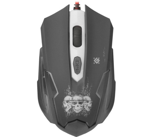 Defender Проводная игровая мышь Skull GM-180L оптика,6кнопок,800-3200dpi