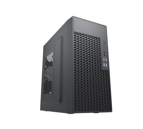 Корпус с блоком питания 450Вт./ Case Forza mATX, 450W, 2xUSB2.0+2xUSB3.0, Black, w/o FAN, 8 cm fan PSU, power cord