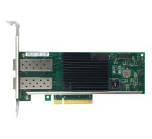 Сетевая карта/ Intel® Ethernet Converged Network Adapter X710-DA2, Dual SFP+ Ports, 10 GBit/s, PCI-E x8 (v3), VMDq, PCI-SIG* SR-IOV Capable, iSCSI, NFS