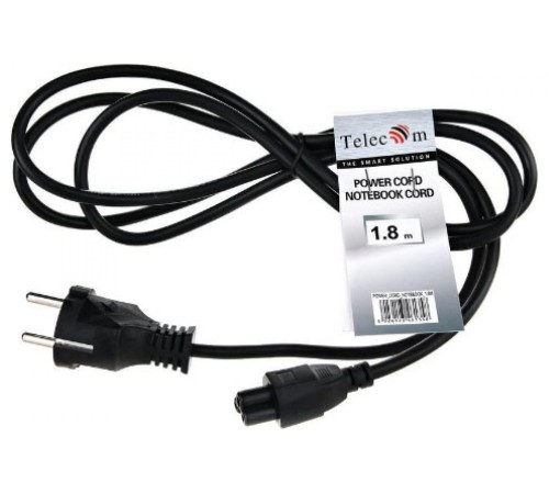 Кабель/ Кабель питания для ноутбуков, 3-pin, с заземлением, 220V (Европейский стандарт) <TP022-1.8-BK> 1,8m Кабель/ Кабель питания для ноутбуков, 3-pin, с заземлением, 220V (Европейский стандарт) <TP022-1.8-BK> 1,8m