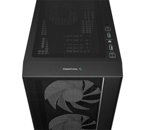 корпус Deepcool MATREXX 55 MESH V4 без БП, боковое окно (закаленное стекло), 3xARGB LED 140мм вентилятора спереди, 1xARGB LED 120мм вентилятор сзади, черный, ATX (R-MATREXX55-BKAGA4-G-4)