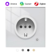 Розетка Moes Zigbee Smart Wall Socket белый модели ZK-EU