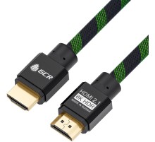Greenconnect Кабель HDMI 2.1, 8K 60Hz, 4K 144Hz, 2.0m, динамический HDR 4:4:4, Ultra HD, 48.0 Гбит/с, тройное экранирование, ферритовые фильтры, GCR-51834