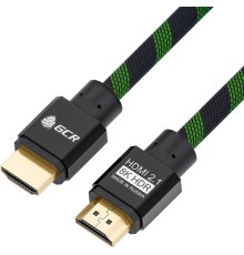 Greenconnect Кабель HDMI 2.1, 8K 60Hz, 4K 144Hz, 2.0m, динамический HDR 4:4:4, Ultra HD, 48.0 Гбит/с, тройное экранирование, ферритовые фильтры, GCR-51834