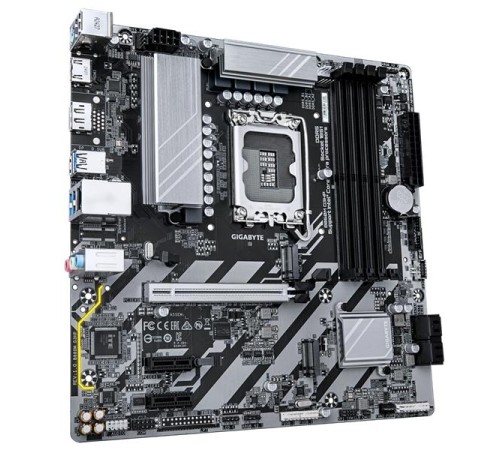Материнская плата GIGABYTE B860M D3HP, LGA1851, B860, 4*DDR5, 4*SATA, 2*M.2, 3*USB 3.2, 3*USB 2.0, 3*PCIx16, DP+HDMI, mATX