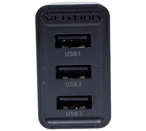 Сетевое зарядное устройство Vention на 3 порта USB 2.4A Черный Сетевое зарядное устройство Vention на 3 порта USB 2.4A Черный