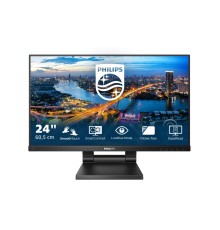 Монитор LCD 23.8'' 16:9 1920х1080(FHD) IPS, TOUCH, 75 Hz, 250 cd/m2, 1000:1, 50М:1, 4ms, VGA, HDMI, DP, USB-Hub, Height adj, Tilt, Speakers, Black