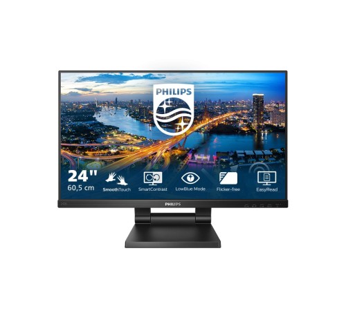 Монитор LCD 23.8'' 16:9 1920х1080(FHD) IPS, TOUCH, 75 Hz, 250 cd/m2, 1000:1, 50М:1, 4ms, VGA, HDMI, DP, USB-Hub, Height adj, Tilt, Speakers, Black Монитор LCD 23.8'' 16:9 1920х1080(FHD) IPS, TOUCH, 75 Hz, 250 cd/m2, 1000:1, 50М:1, 4ms, VGA, HDMI, DP, USB-Hub, Height adj, Tilt, Speakers, Black