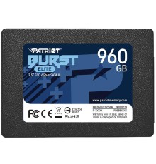 Твердотельный накопитель Patriot SSD BURST ELITE 960GB SATA3 2.5" R450/W320 TBW 400TB 3D NAND