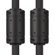 Greenconnect Кабель SVGA 7.0м чёрный, позолоченные контакты, ферритовые кольца, OD8.0mm. 15M / 15M Premium GCR-VM2VM2-7.0m, 28/28 AWG, двойной экран
