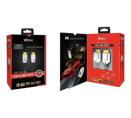 Кабель/ Кабель HDMI 19M/M,ver. 2.1, 8K@60 Hz 1.5m VCOM <CG862-1.5M> Кабель/ Кабель HDMI 19M/M,ver. 2.1, 8K@60 Hz 1.5m VCOM <CG862-1.5M>