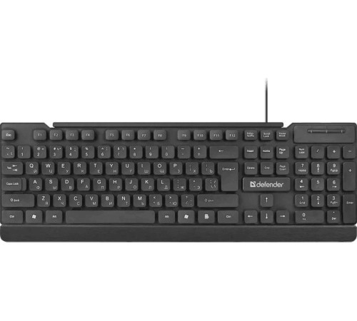 Проводная клавиатура Defender 45191 Element HB-190 USB RU,черный,полноразмерная