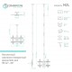 Кронштейн ONKRON/ потолочный 32-80" макс 400х600 высота 717-3104мм наклон -5°/+15° поворот: ±60° Макс нагрузка: 69кг