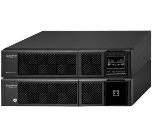 Источник бесперебойного питания Systeme Electric Smart-Save Online SRV, 6000VA/5400W, On-Line, Extended-run, Rack 4U(Tower convertible), LCD, Out: Hardwire, SNMP Intelligent Slot, USB, RS-232