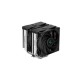 Кулер для процессора DEEPCOOL AG620 DIGITAL LGA1700/1200/115X/AM5/AM4 (8шт/кор, TDP 260W, PWM, DUAL Fan 120mm, 6 тепл. трубок, черный) RET