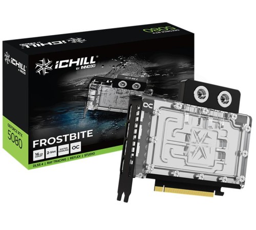 Видеокарта INNO3D RTX 5080 iChill FROSTBITE//RTX5080, HDMI, DP*3, 16G,D7