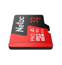 Носитель информации Netac P500 Extreme PRO 32GB MicroSDHC V10/A1/C10 up to 100MB/s, retail pack card only