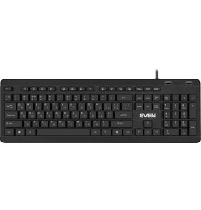 Клавиатура SVEN KB-E5700H чёрная(104кл, USB-Hub*2, Slim, 12Fn,  островной тип кл.)